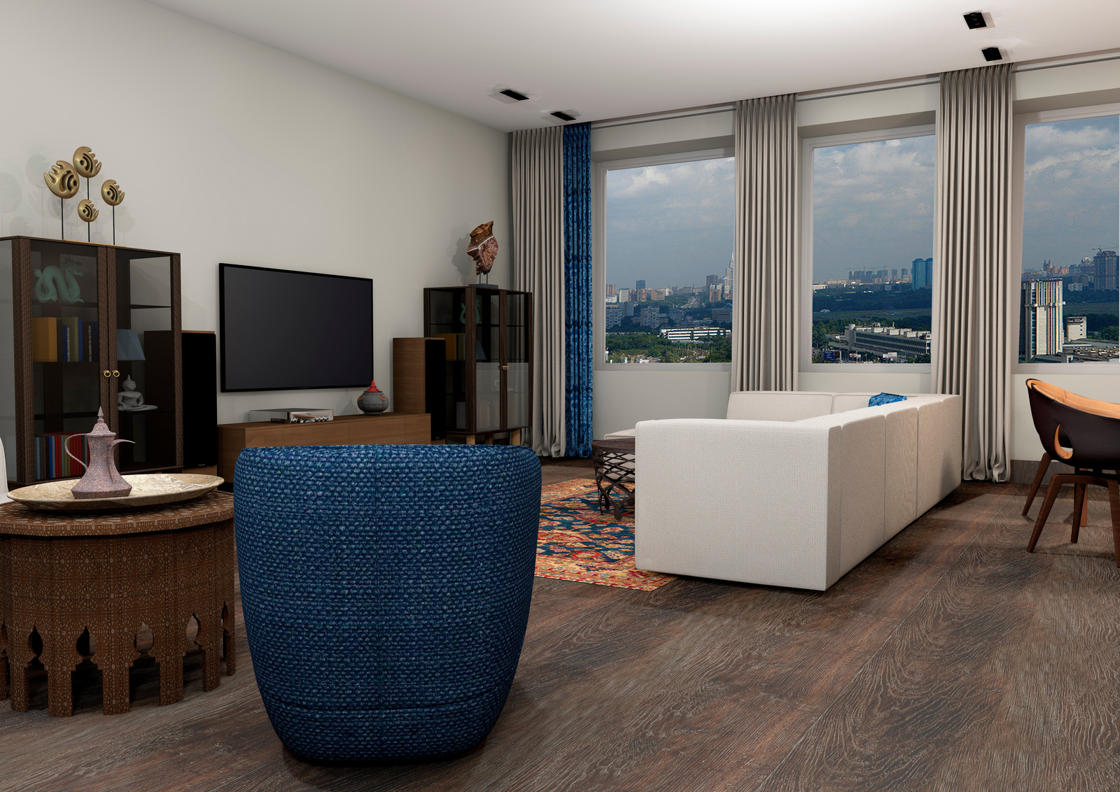 Квартира с этническими мотивами