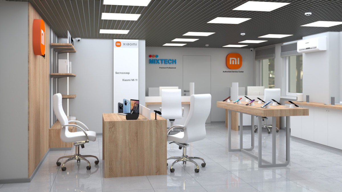 Дизайн магазина и сервисного центра Xiaomi