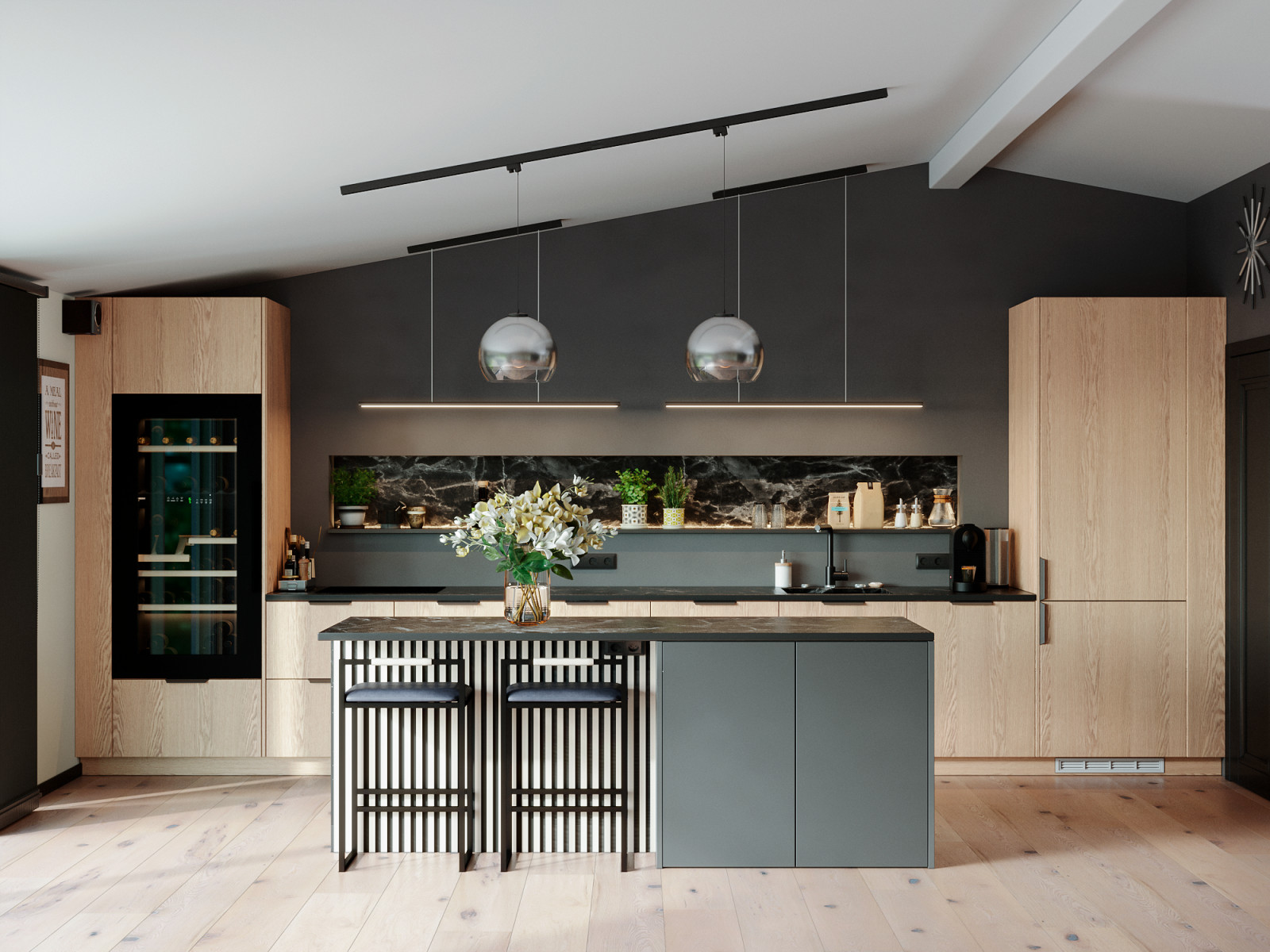 Обложка проекта: Визуализация кухни