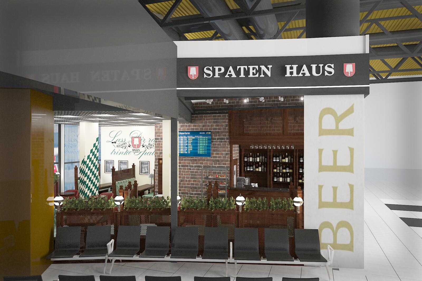 Международный аэропорт «Шереметьево» Терминал С "SPATEN HAUS" площадью 90,0м2