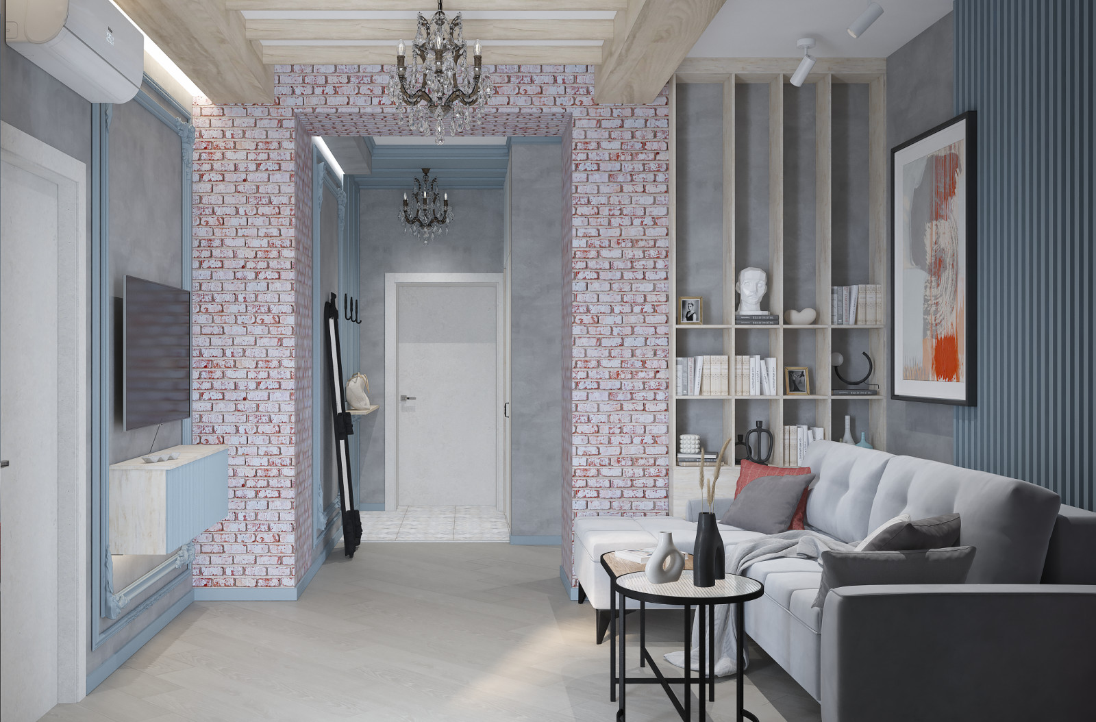 Прихожая в загородном доме