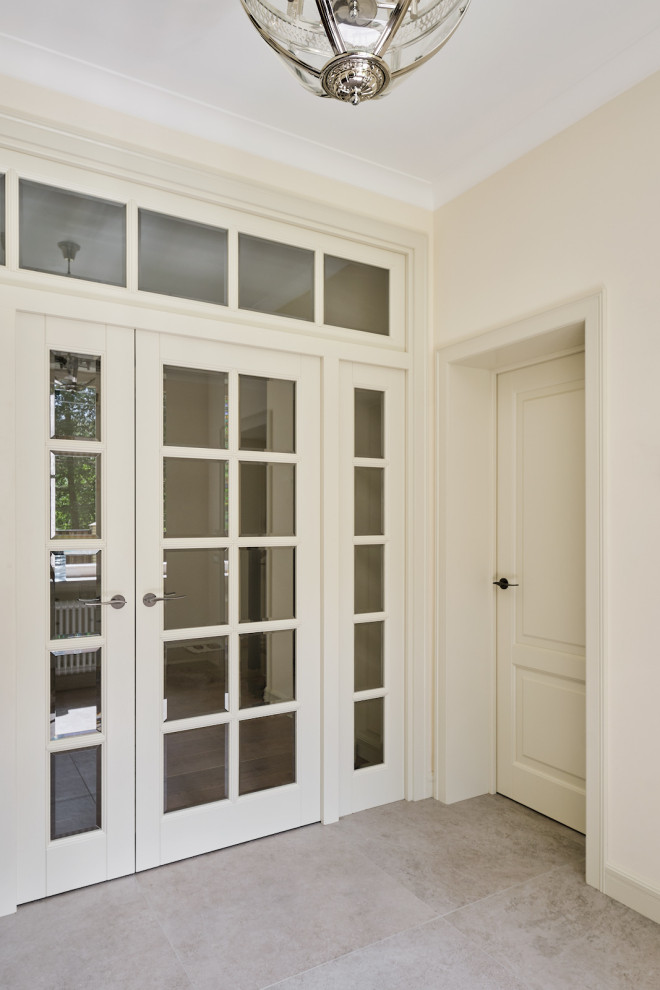 Кантри Ral 1013 в интерьере дома