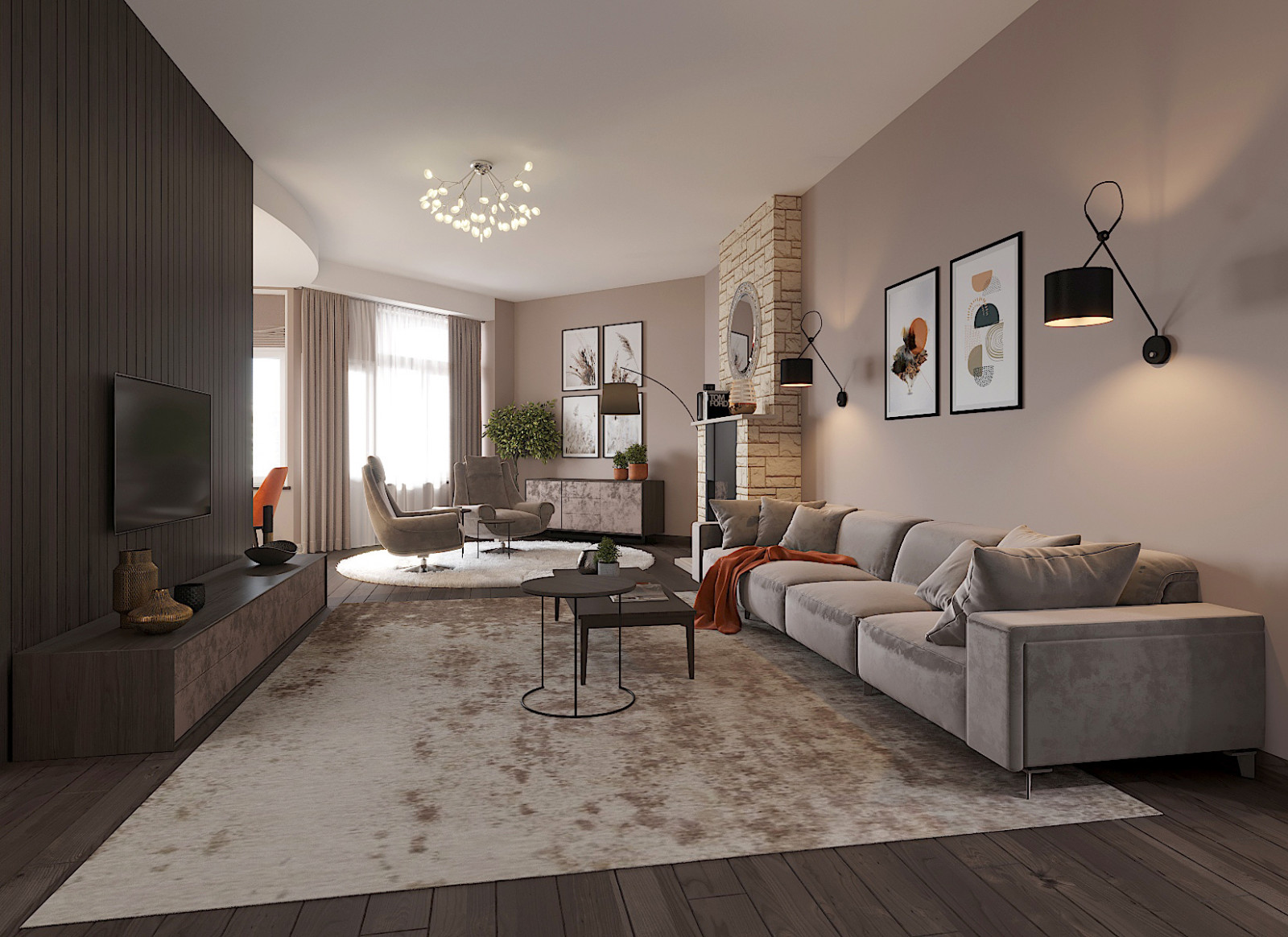 Обложка проекта: Квартира в современном стиле на Рублевском шоссе