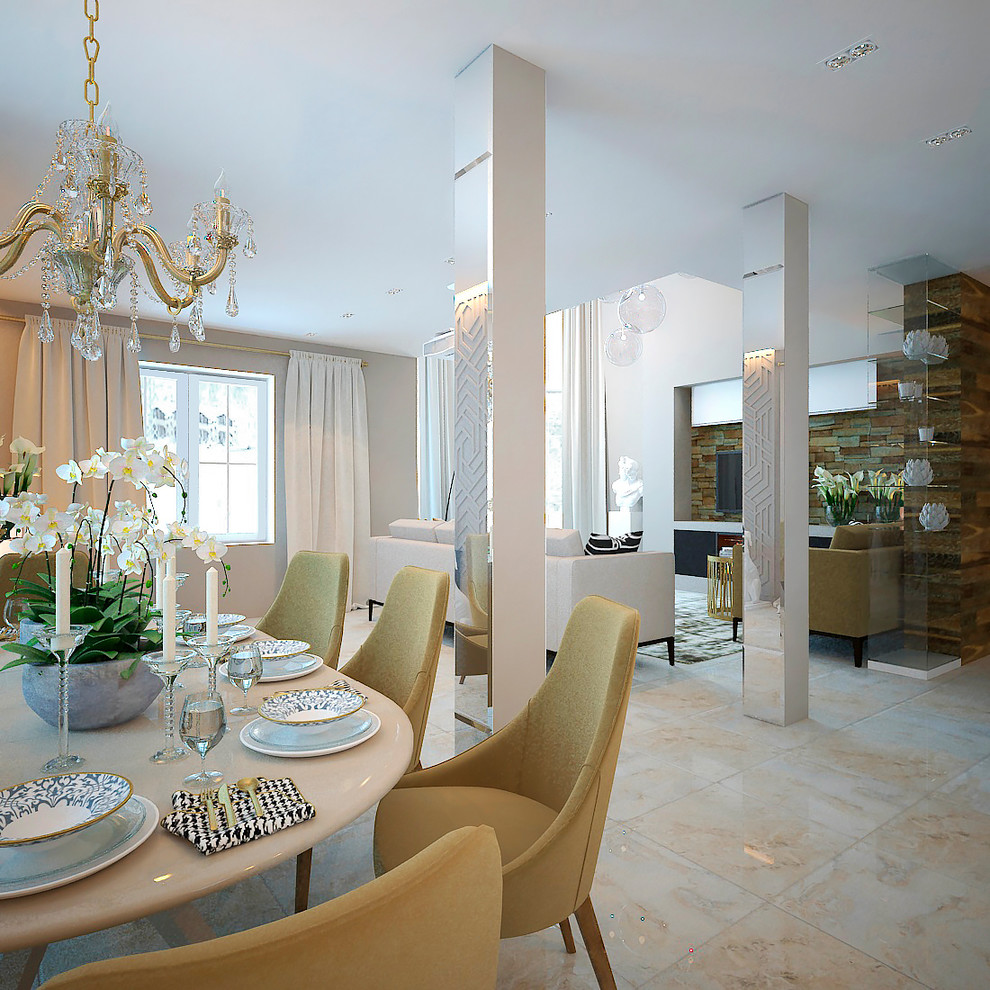 Дизайн интерьера первого этажа дома под Чебаркулем