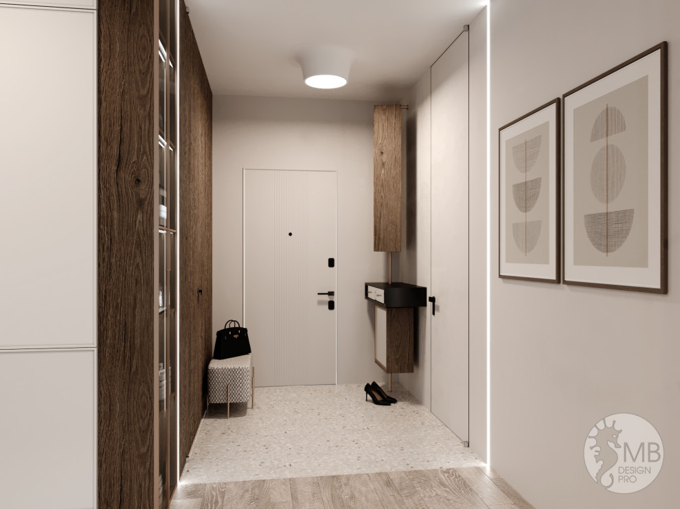 Квартира в золотисто-бежевых тонах