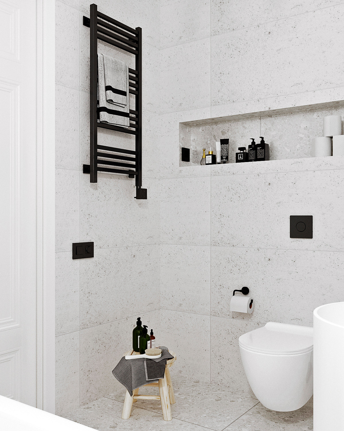 Минималистичная квартира с этническими акцентами в Нижнем Новгороде.