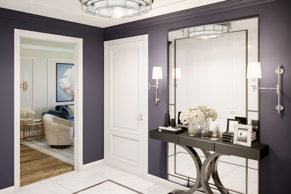 Проект квартиры 77 кв.м. с камином