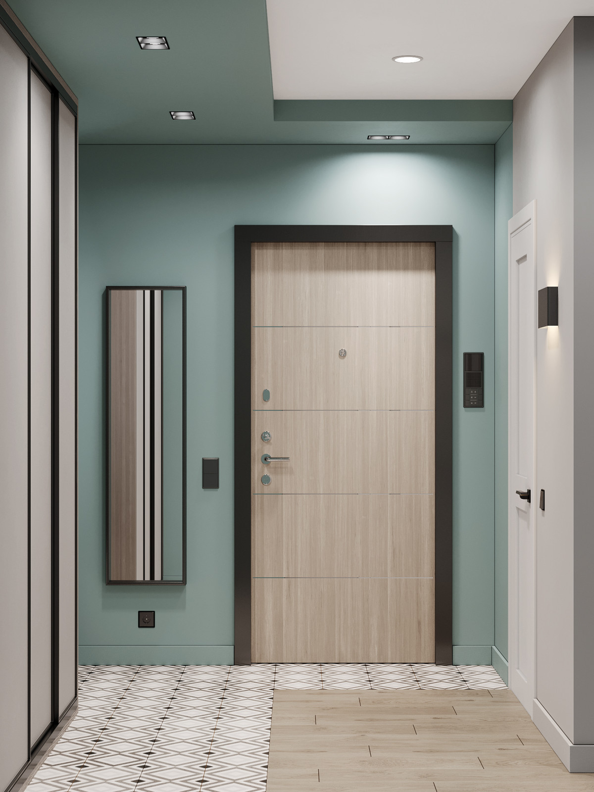 Обложка проекта: 90,5кв.м Трехкомнатная квартира в ЖК Высота