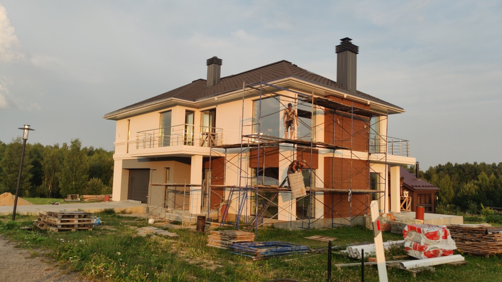 Декоративная штукатурка имитирует фактуру Дерево Visage Ceresit, газобетон и ППС