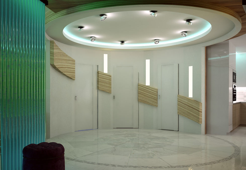 Квартира с арт-объектом из мрамора