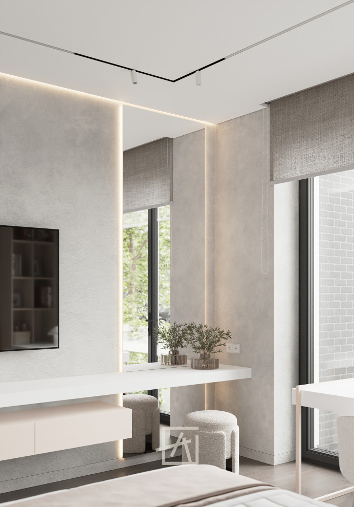 Спальня в нежных тонах