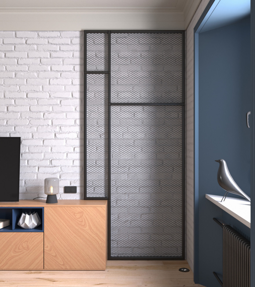 3d-визуализация "Эклектичный лофт" (оформление интерьера от Zeworkroom)