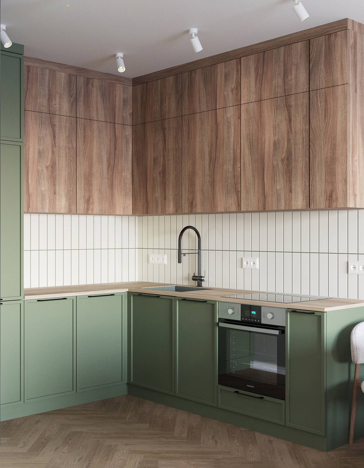 Яркие акценты и универсальная детская: интерьер для молодой семьи с дочкой