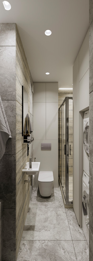 Душевая комната в трехкомнатной квартире в ЖК Грин Парк, г. Брянск