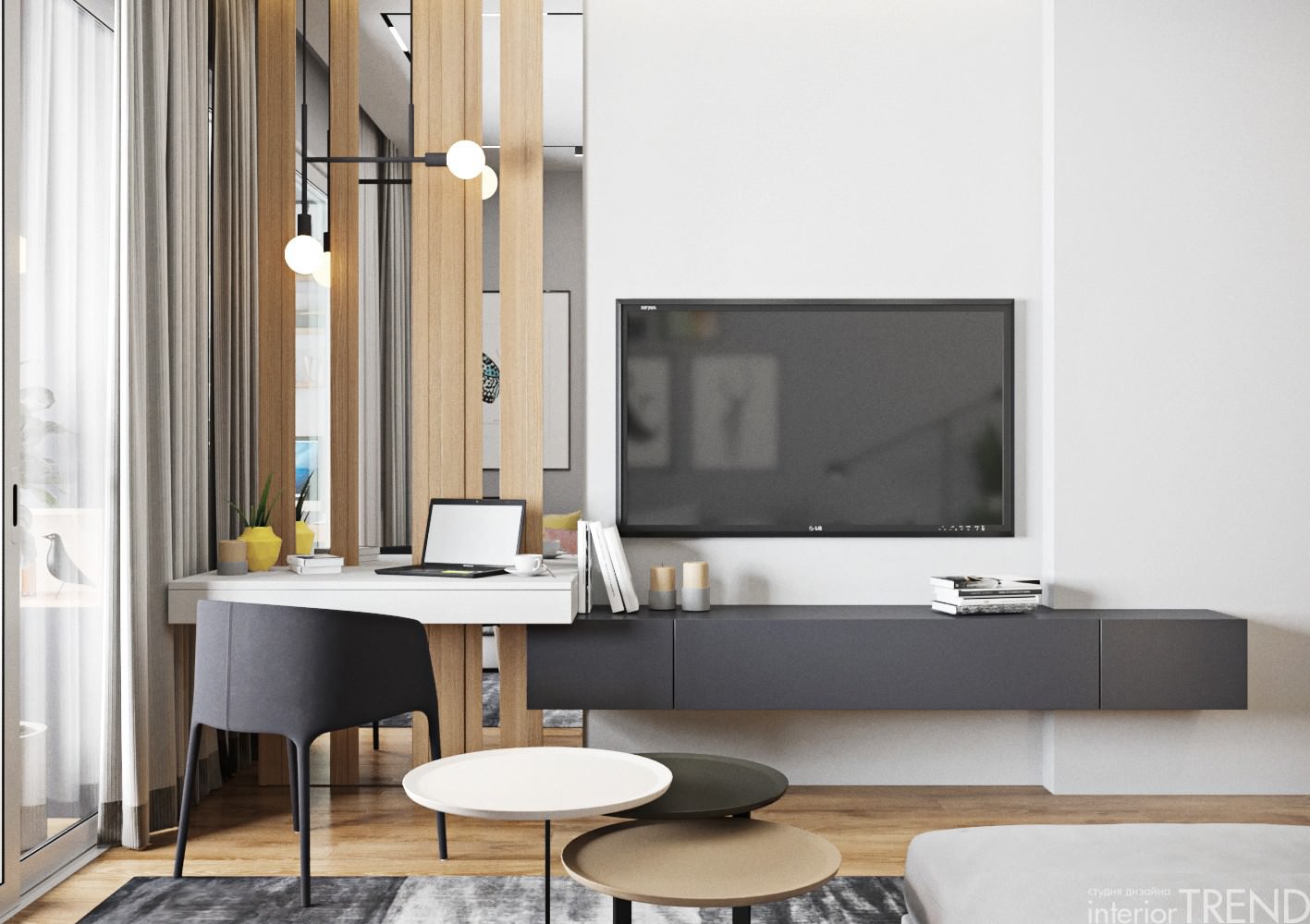 Дизайн интерьера квартиры в ЖК Клевер парк