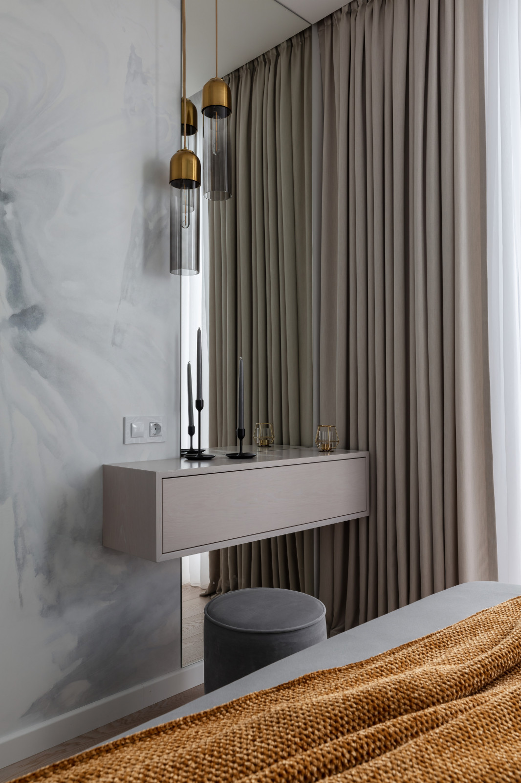 Однокомнатная квартира в бирюзовых тонах