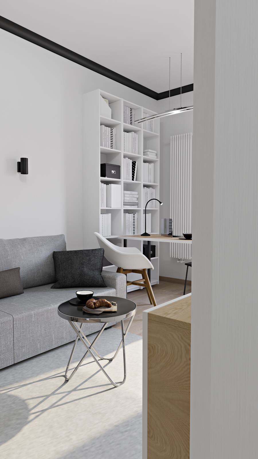 Евродвушка 34,5 кв.м для пары, которая работает на удаленке