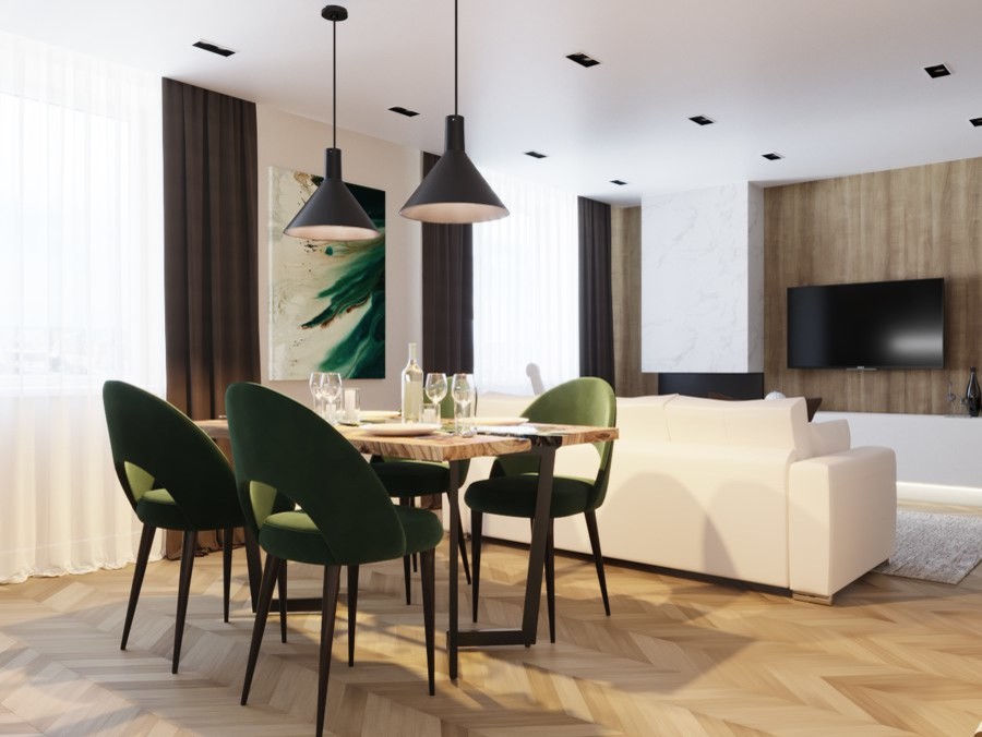 Обложка проекта: Кухня-гостиная в г. Санкт-Петербург