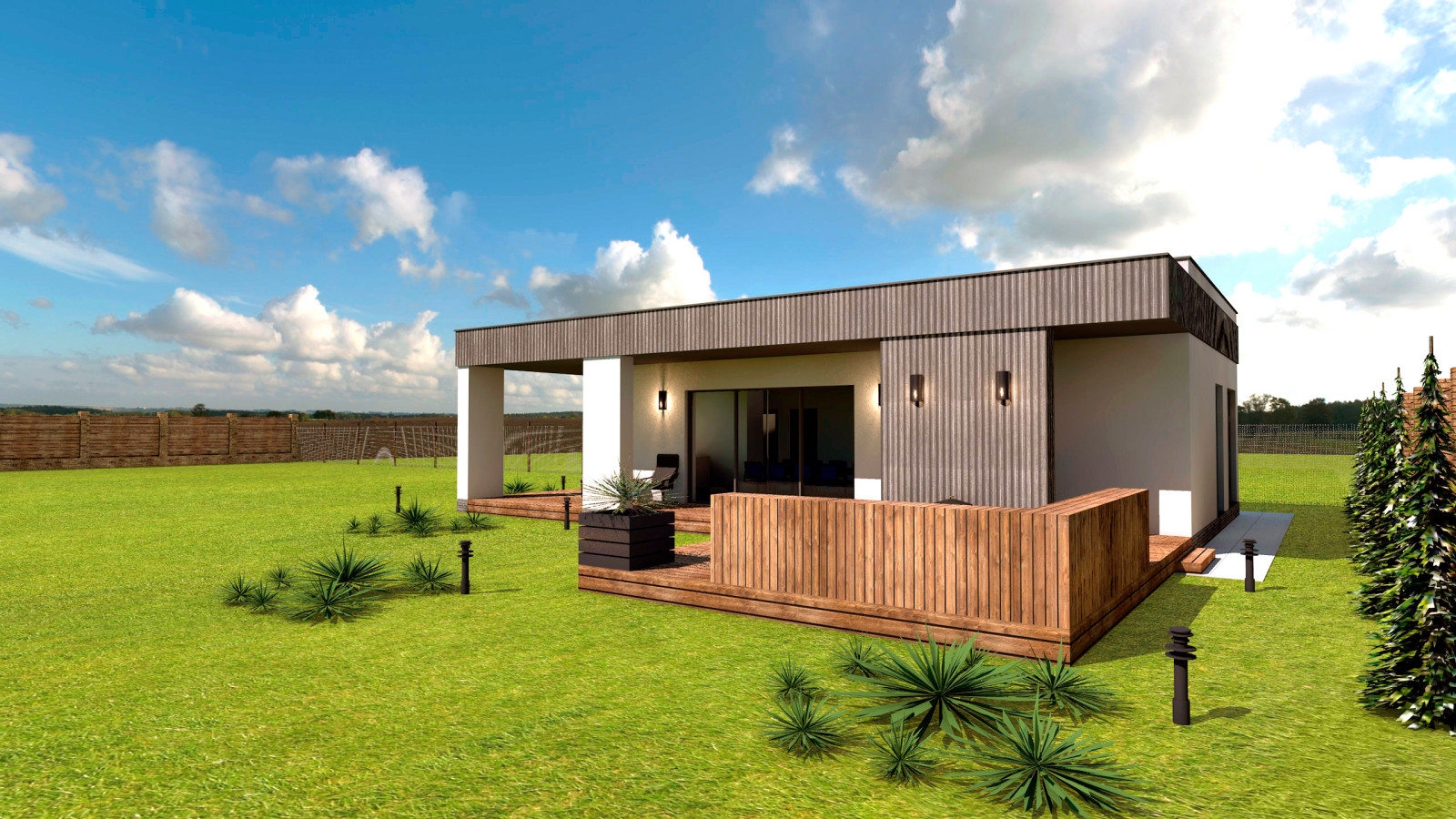 Дизайн-проект экстерьера дома 1