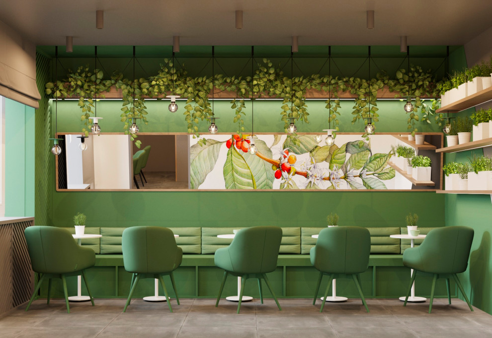 "Green Green". Сеть кофеен город Красноярск, 2021год.