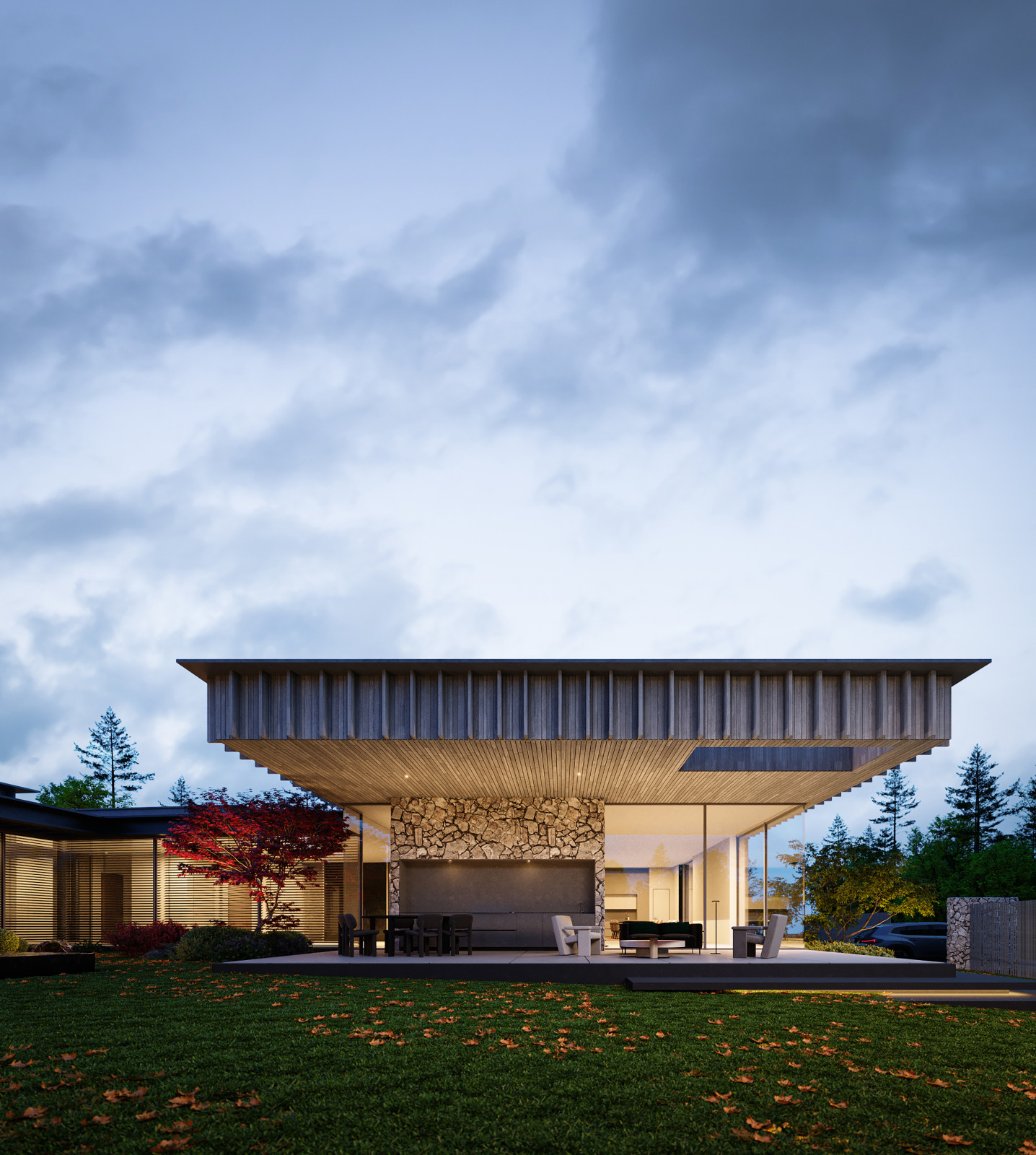 Introspective House рядом с Национальным парком «Лосиный Остров».