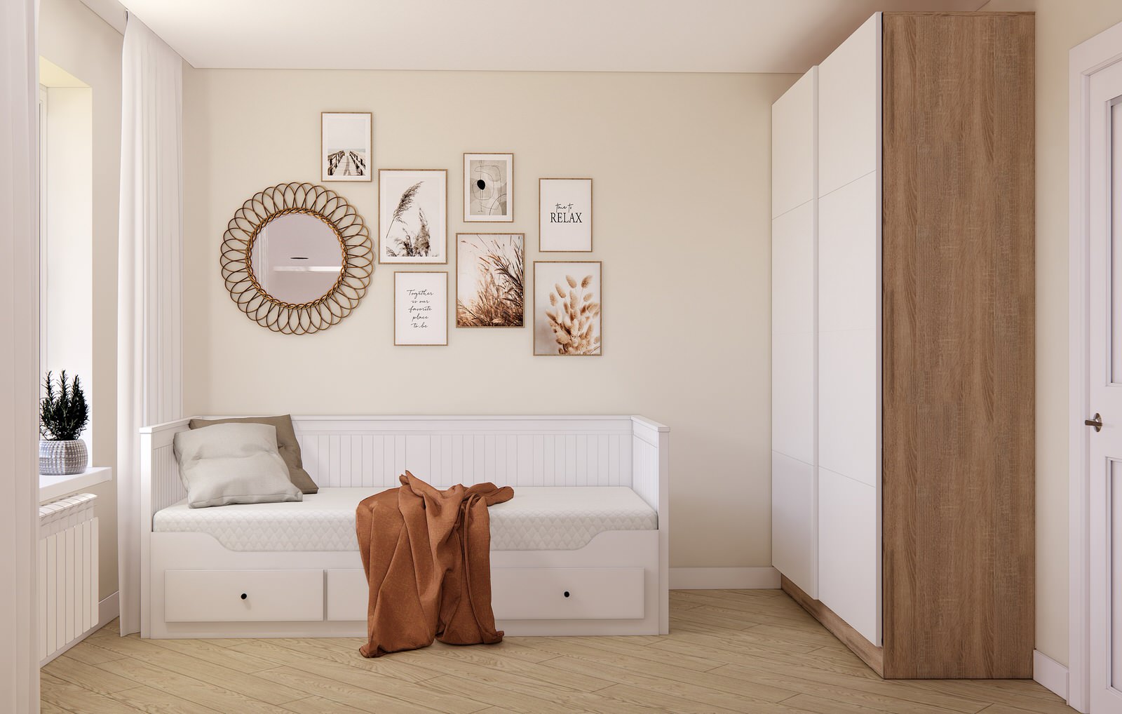 Двухкомнатная квартира 50 м2