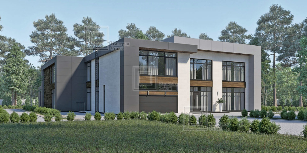 Проект дома с тренажерным залом и бассейном