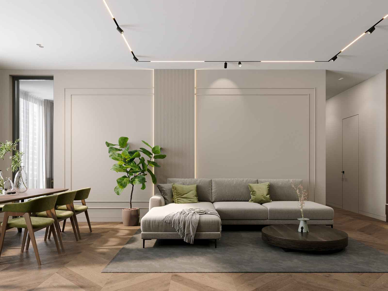 ЖК Михайловский Гостиная