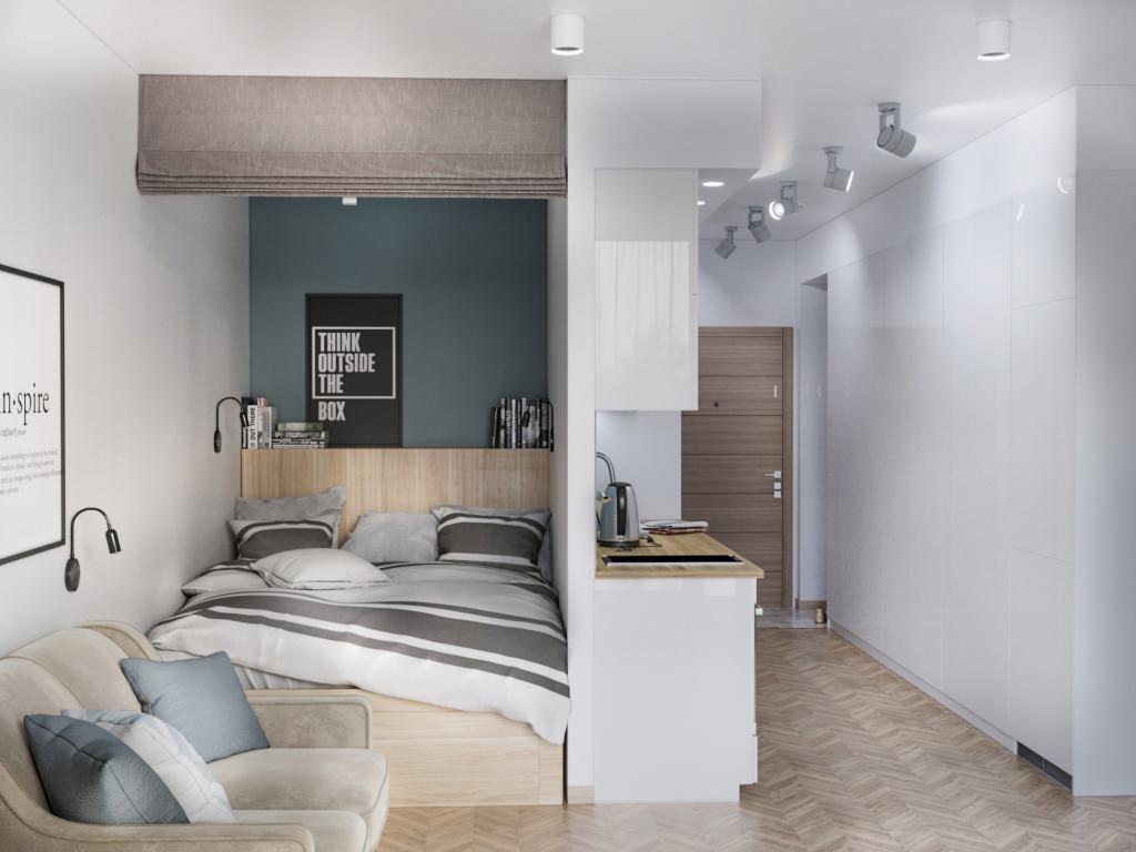 Обложка проекта: Квартира-студия в ЖК Лайнер