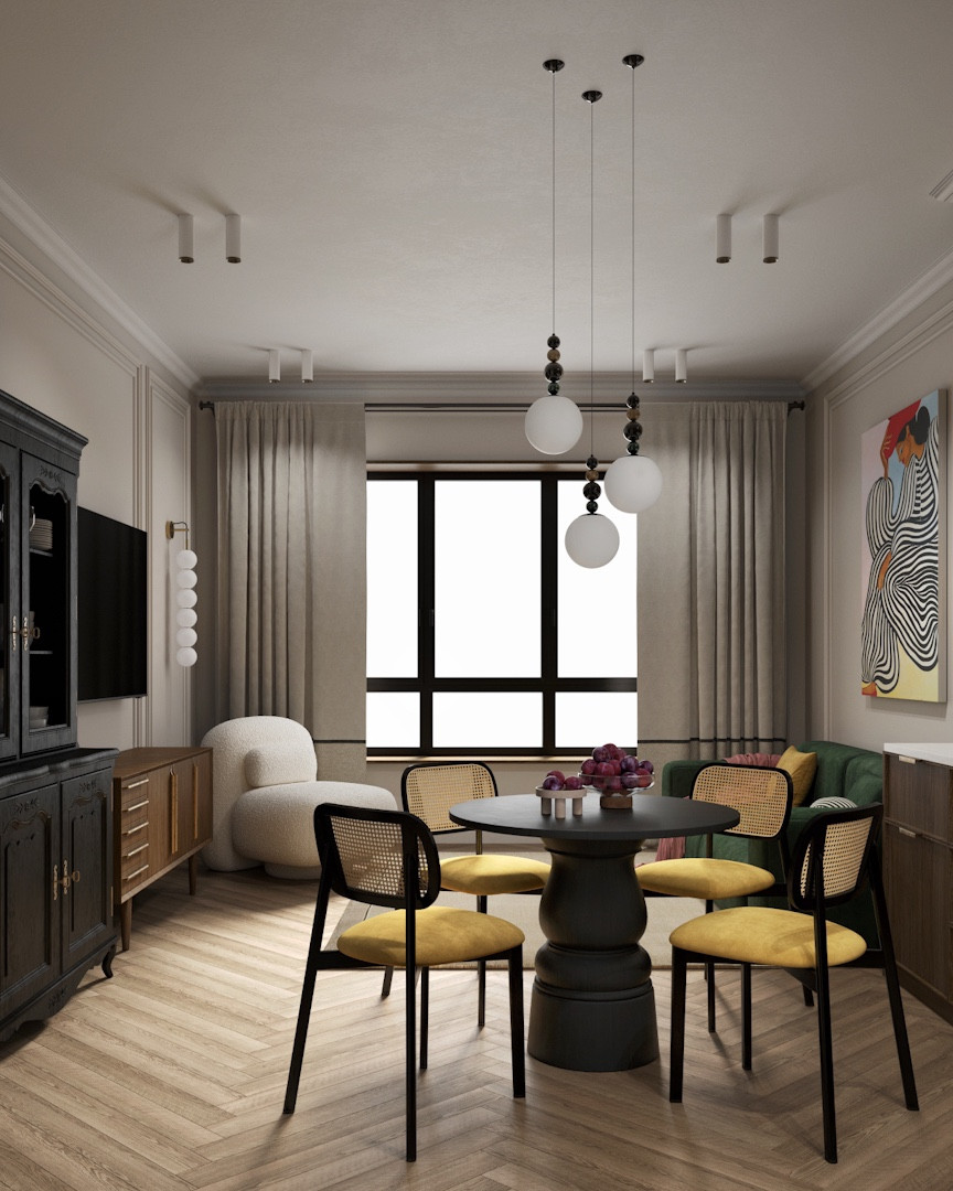 Обложка проекта: Дизайн-проект квартиры Теплая осень