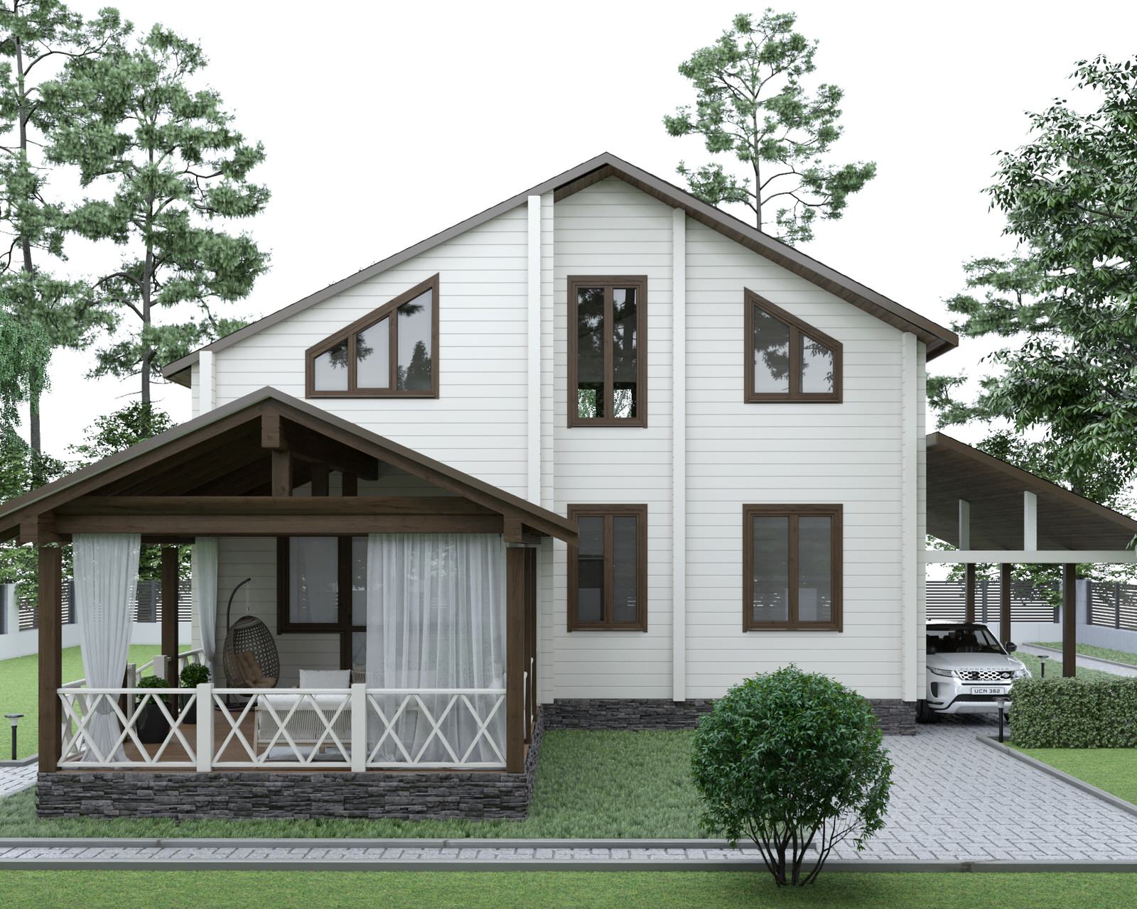 Проект дома в московской области, коттеджный поселок «ОЗЕРО ЖЕМЧУЖИН»