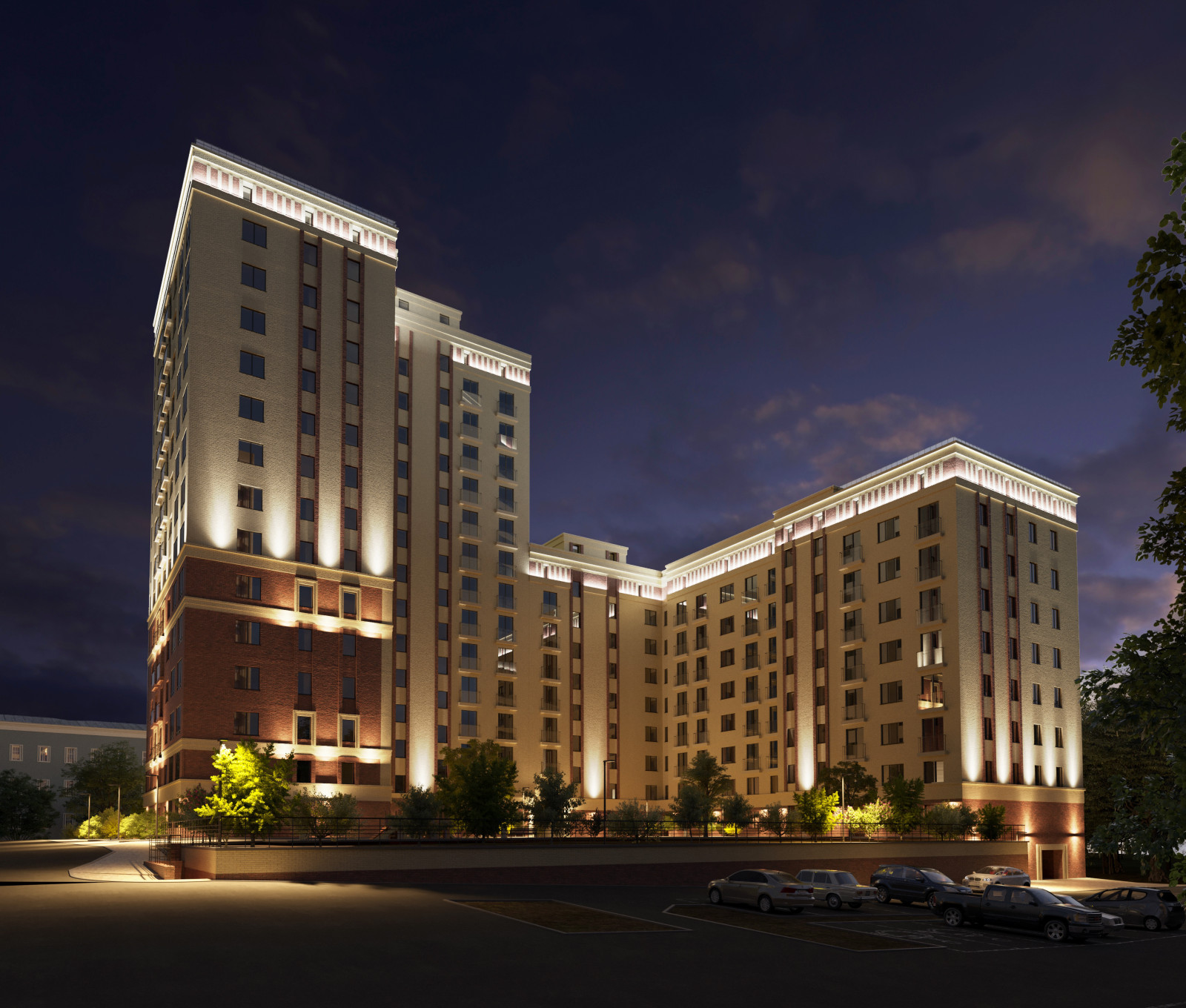 Благоустройство, ЖК "БУЛГАКОВ", СК "СТРИЖИ",Новосибирск