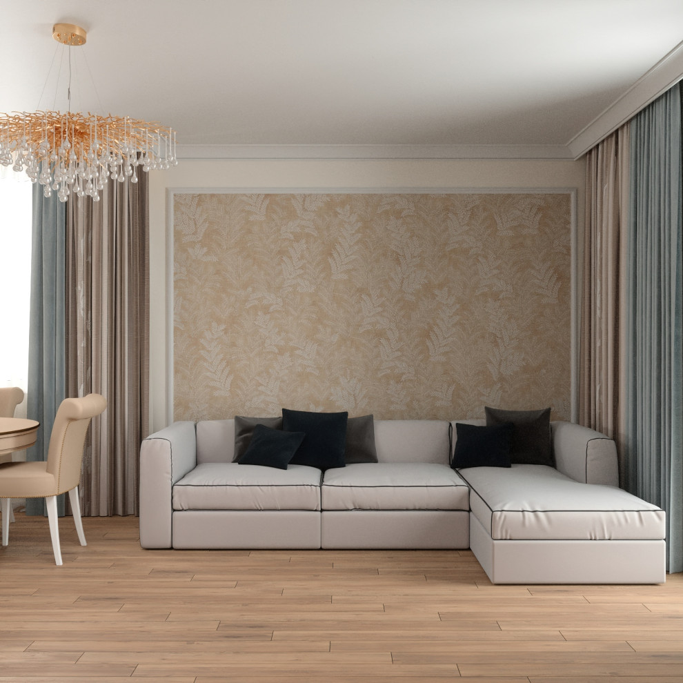 Обложка проекта: Интерьер дома в современном классическом стиле