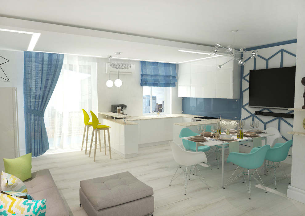 Обложка проекта: Современная функциональная квартира для семьи с тремя детьми