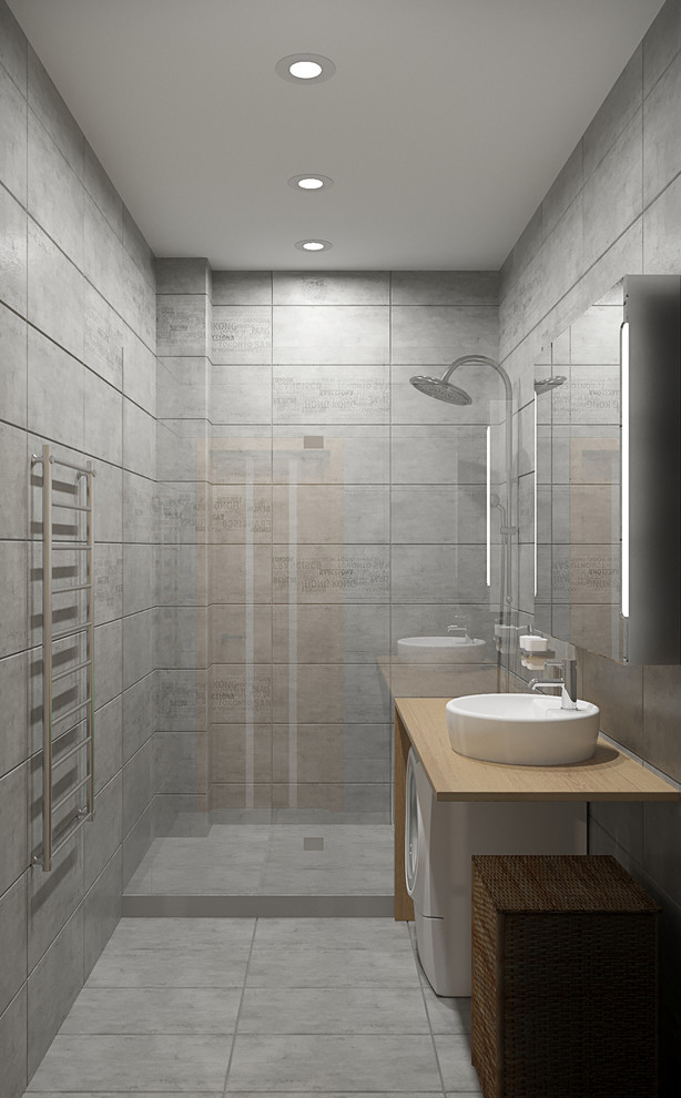 Квартира в стиле LOFT розовый кирпич