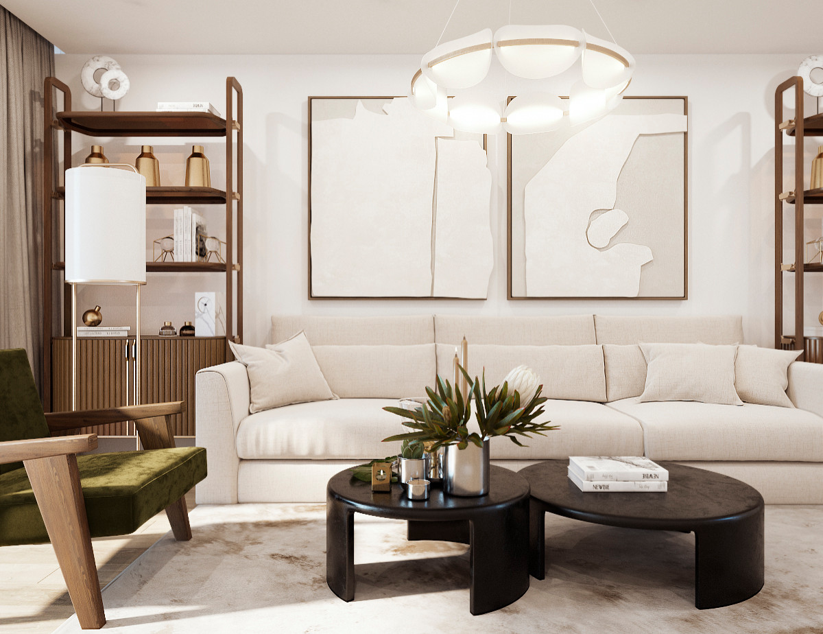 КВАРТИРА В ЦЕНТРЕ С ЭЛЕМЕНТАМИ "КОЛОНИАЛЬНОГО" СТИЛЯ