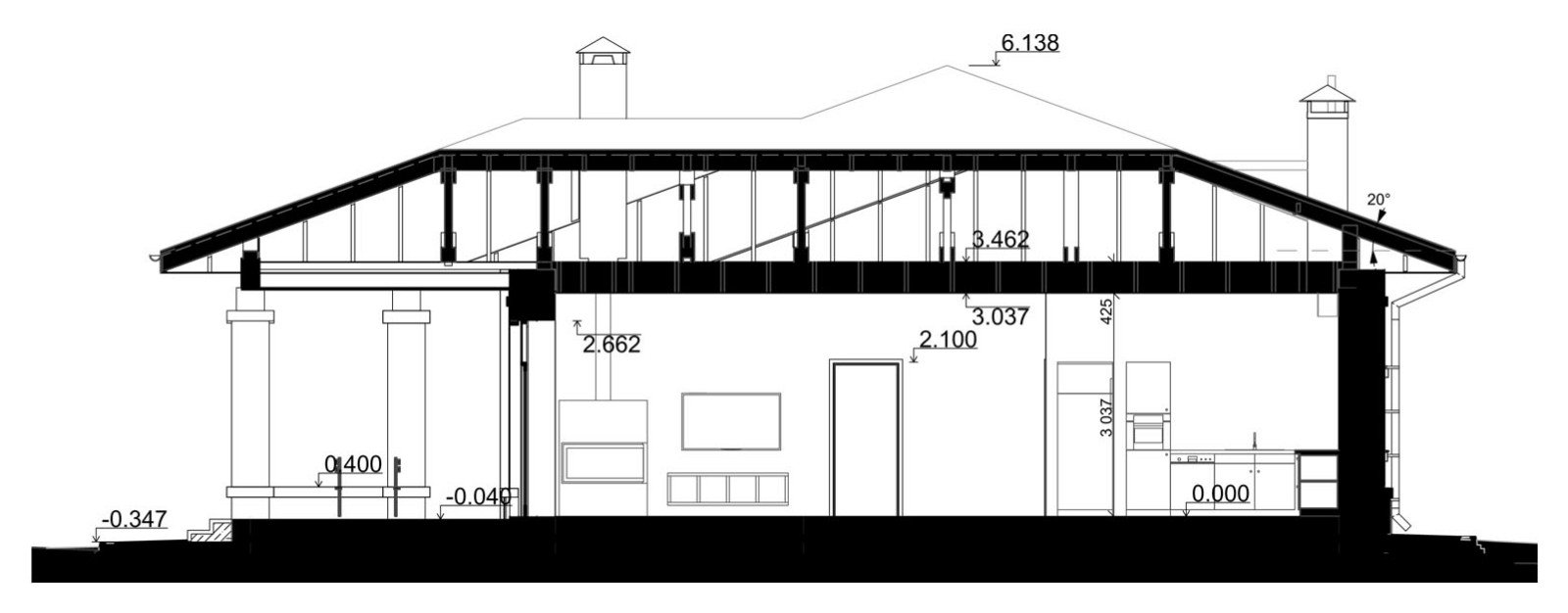 Проект одноэтажного дома 112 кв.м. в Московской области