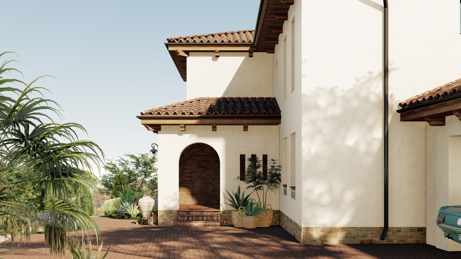 Villa Mediterra. Коттедж в средиземноморском стиле