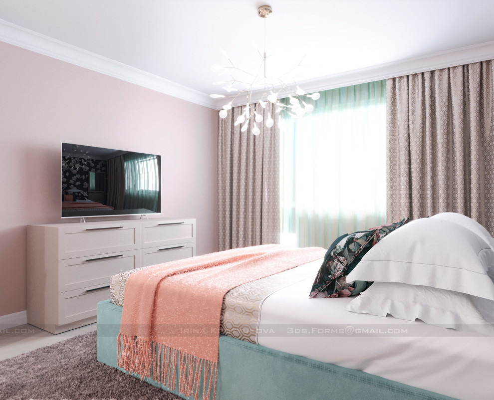 Современный стиль двухкомнатной квартиры в Боровлянах