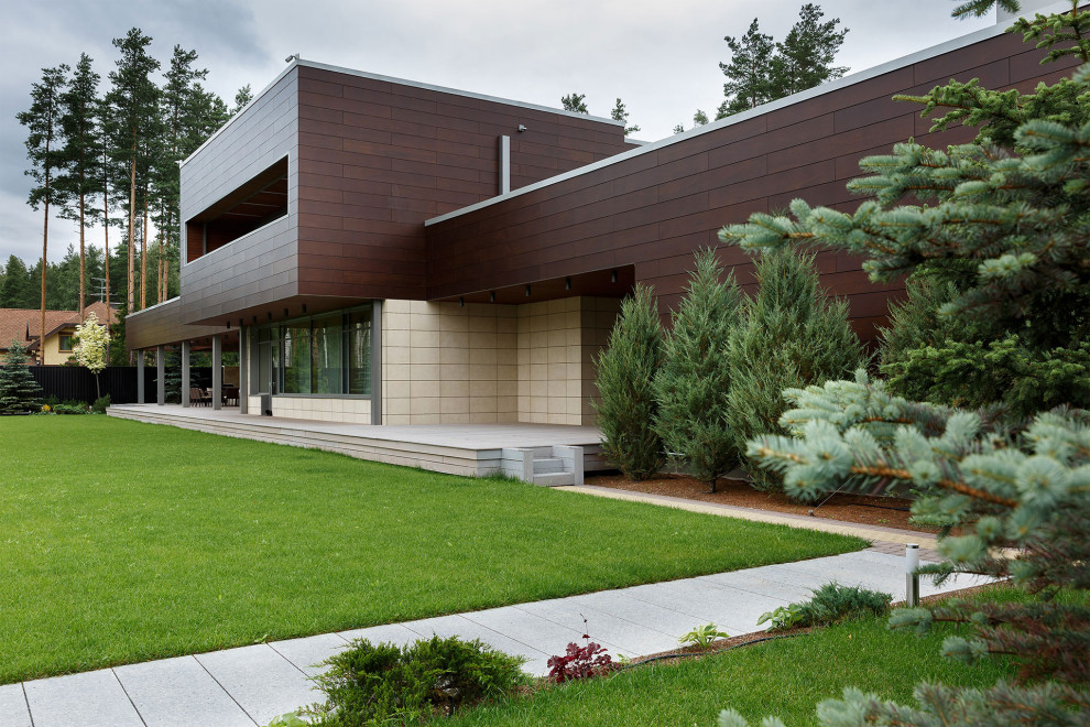 Коттедж с плоской кровлей