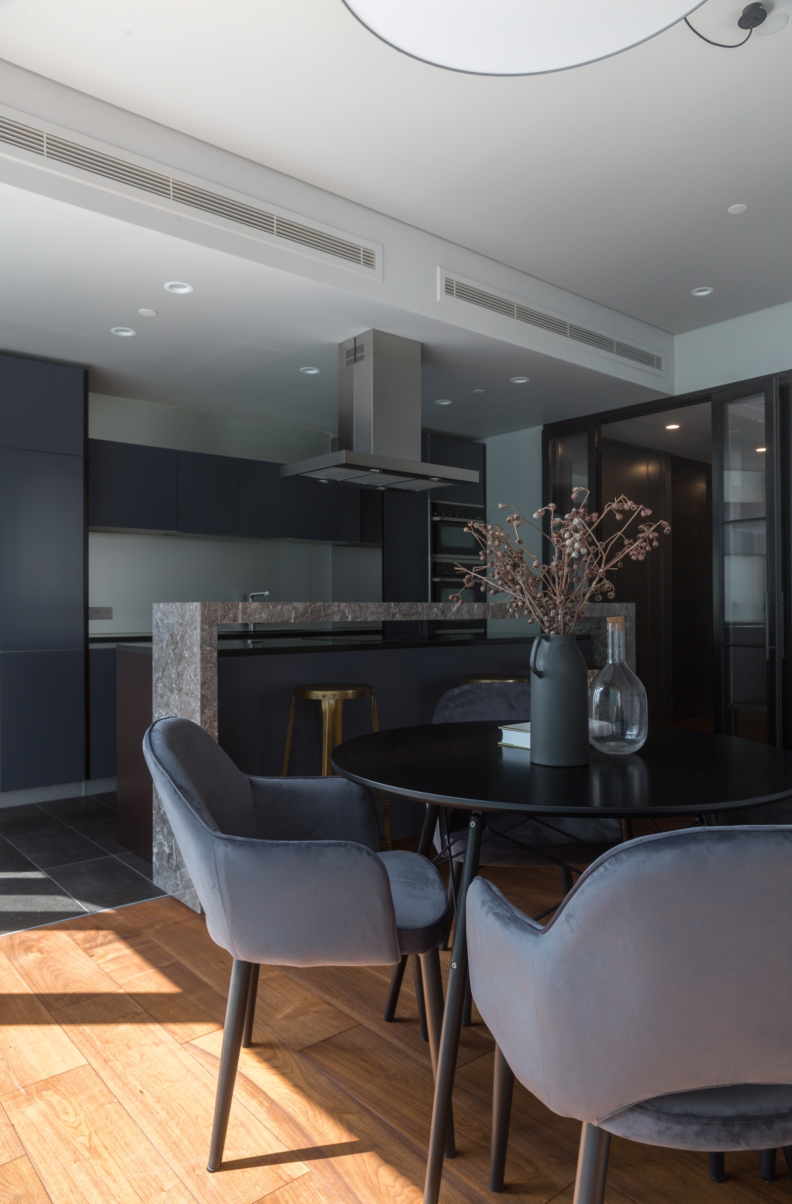 Текстильный дизайн в апартаментах Москва-Сити