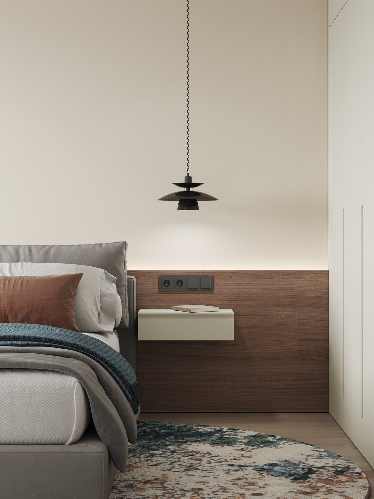 Квартира для молодой семьи с элементами сканди