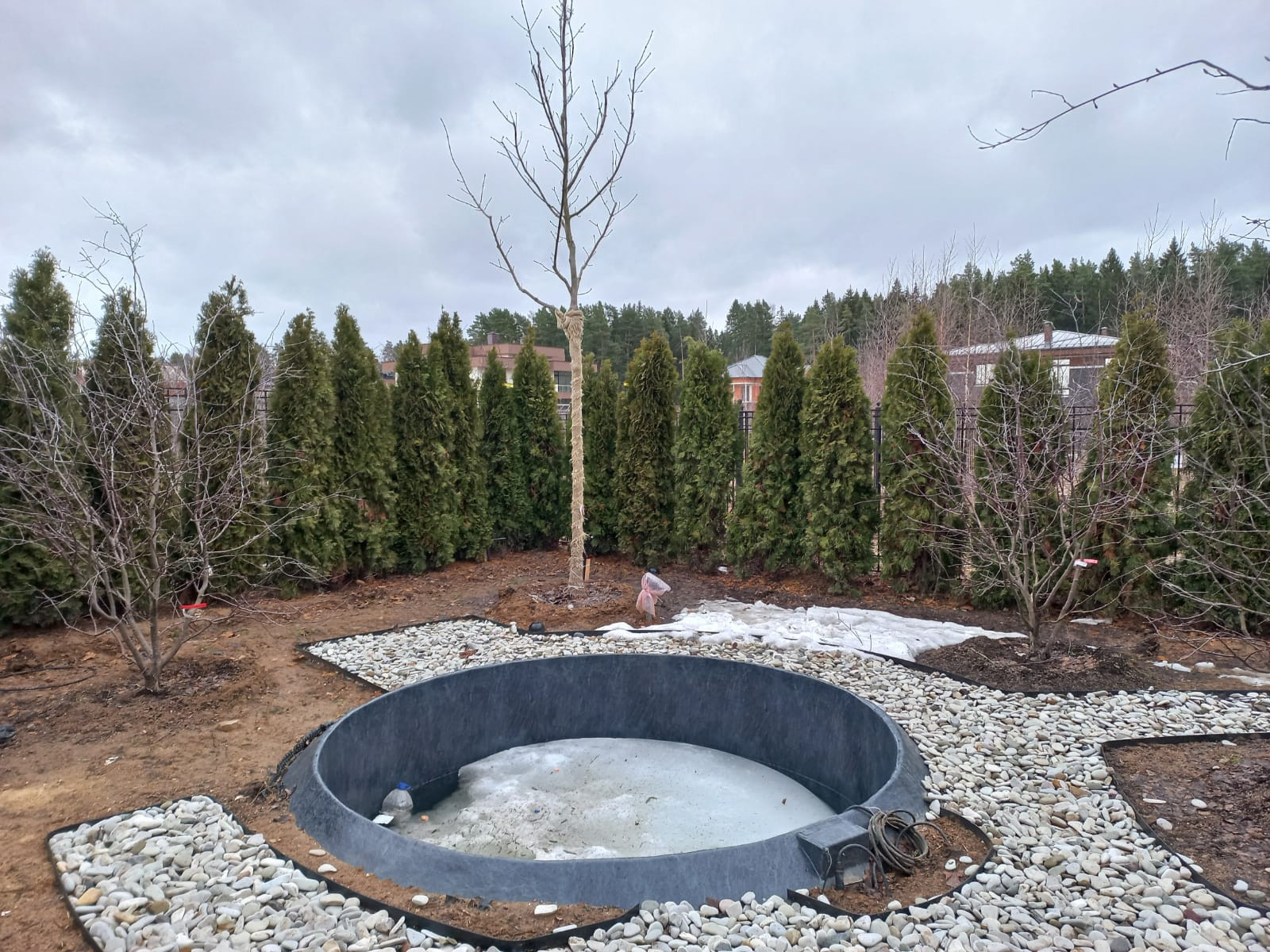 Landscape design of the territory (Moscow region)