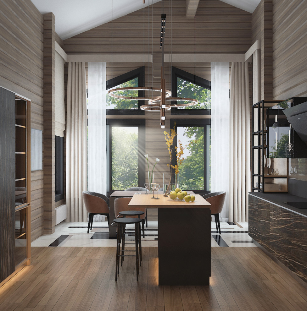 Интерьер дома из бруса