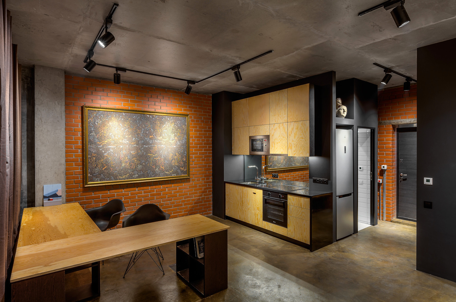 Бетонные полы в интерьере