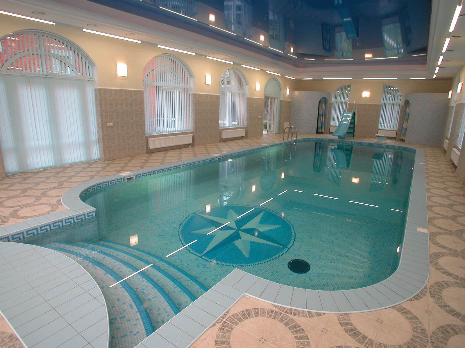 Дизайн интерьера частного бассейна