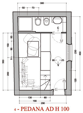 Houzz Италия: Жизнь на 13,5 кв.м в Милане