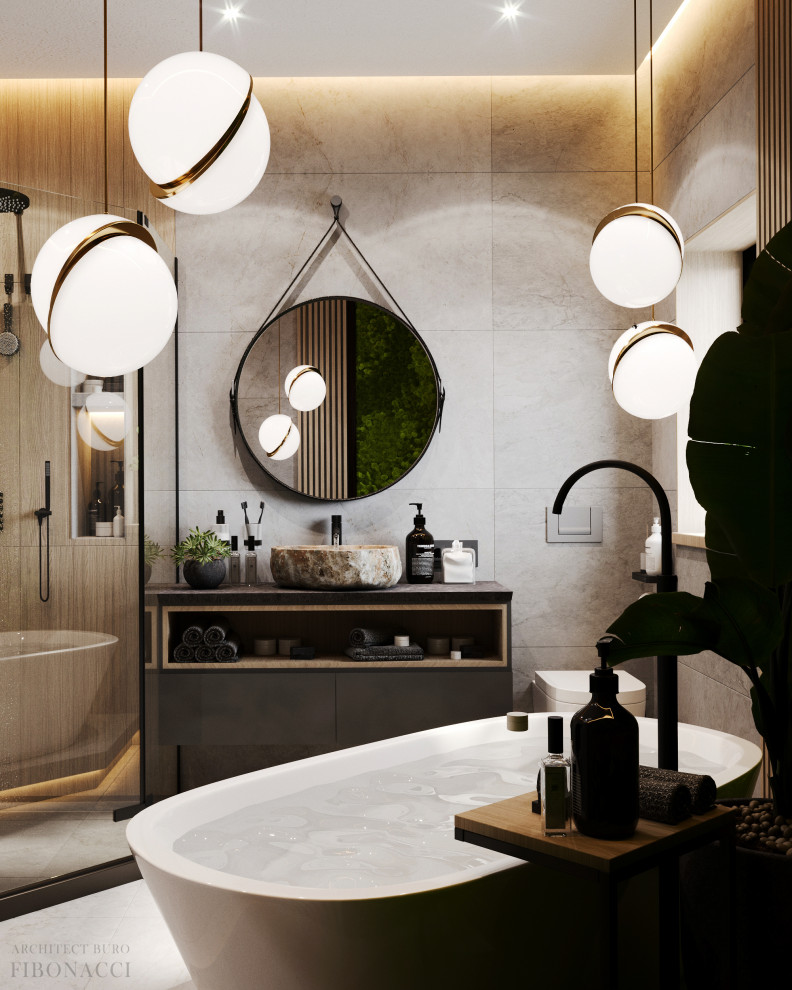 Проект ванной 9 м. кв