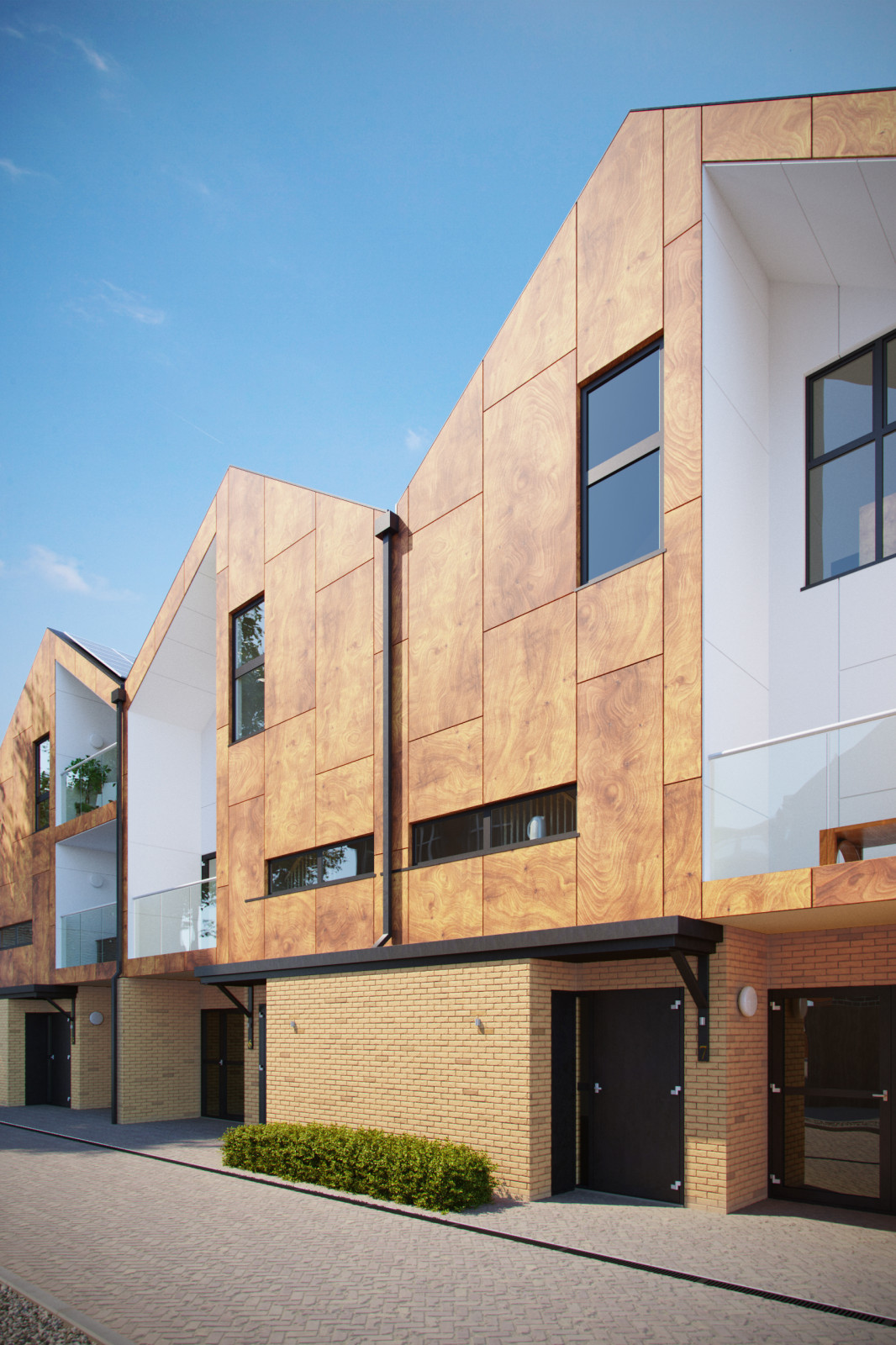 Визуализация жилого комплекса Woodview Mews Лондон