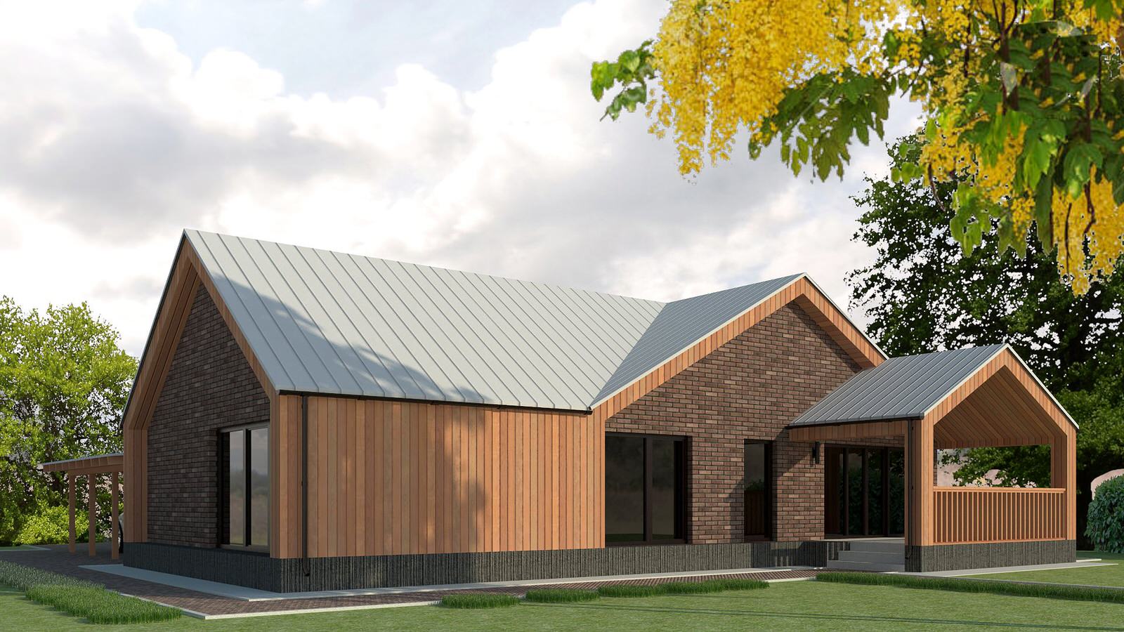 Проект типового дома для коттеджного поселка